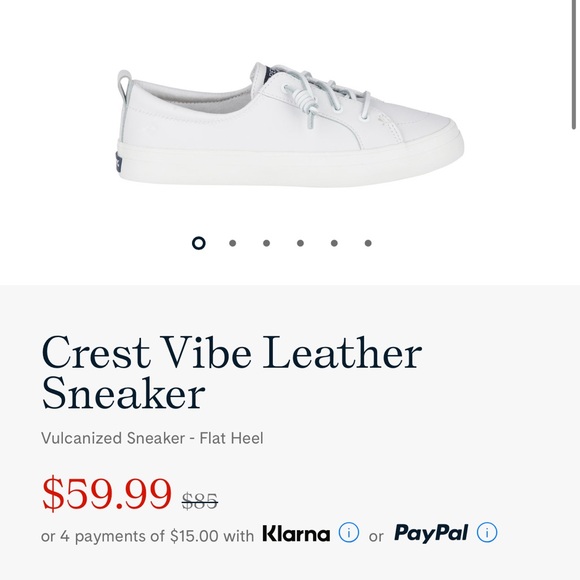 Sperry Crest Vibe Leather Sneakers - Picture 2 of 9